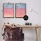 Stupell Industries Minimalist Aerial Beach 2 pc Framed Floater Canvas Wall Art Set Design by Nataly White